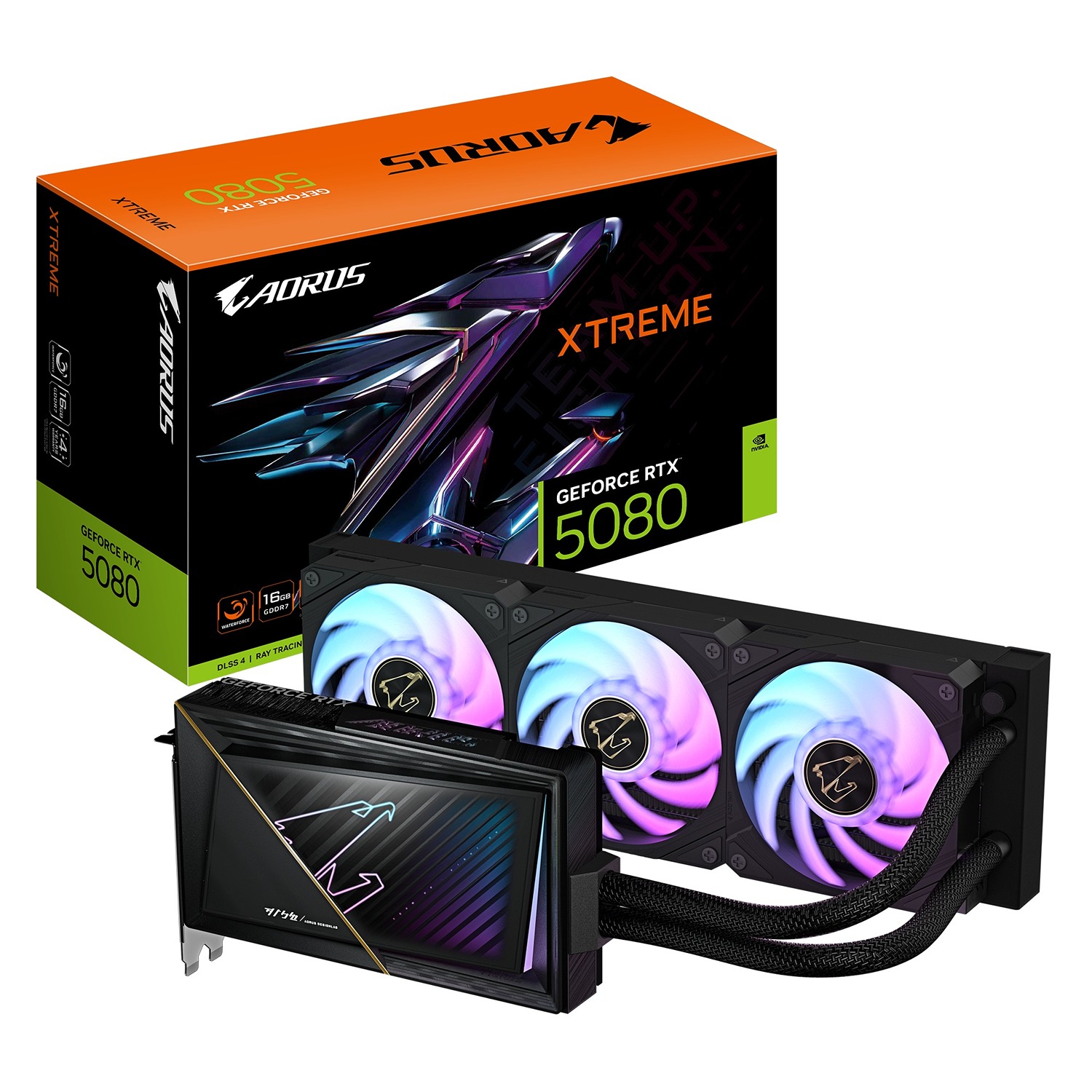GIGABYTE AORUS GeForce RTX 5080 XTREME WATERFORCE/ 16GB/ GDDR7 