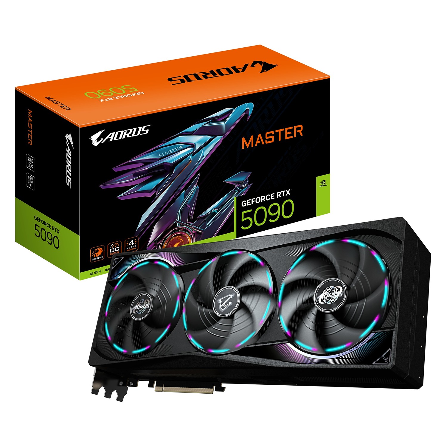 GIGABYTE VGA NVIDIA GeForce RTX 5090 MASTER 32G,  32G GDDR7,  3xDP,  1xHDMI 