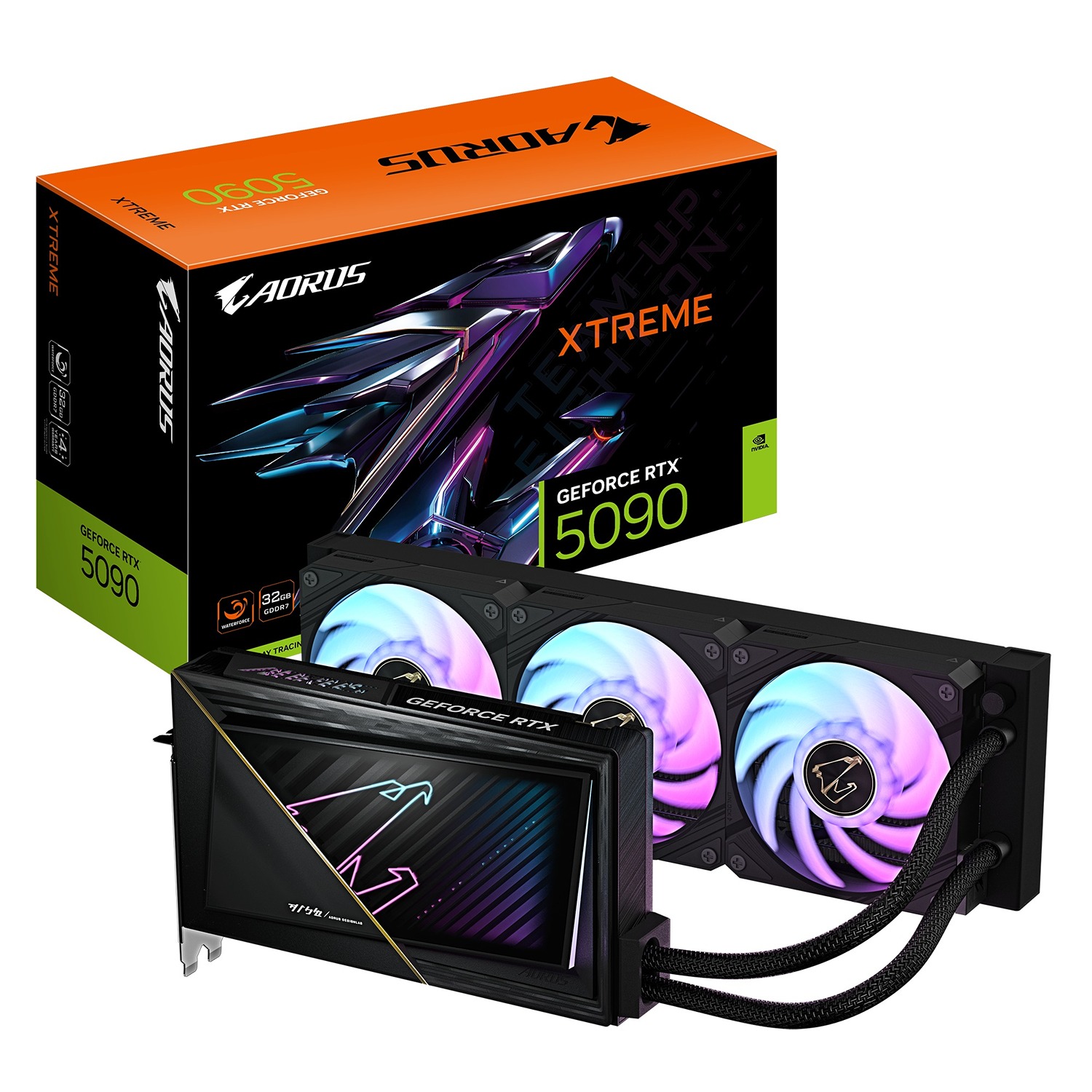 GIGABYTE AORUS GeForce RTX 5090 XTREME WATERFORCE/ 32GB/ GDDR7 