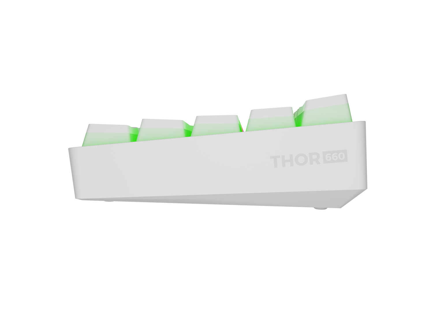 Genesis herná klávesnica THOR 660 G2/ Gateron Red/ USB+BT/ US layout/ Biela 
