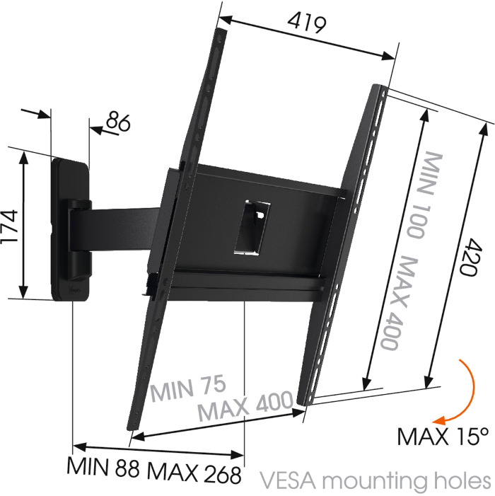 MA3030 rameno Vogel&quot;s pro TV 32-55"" 