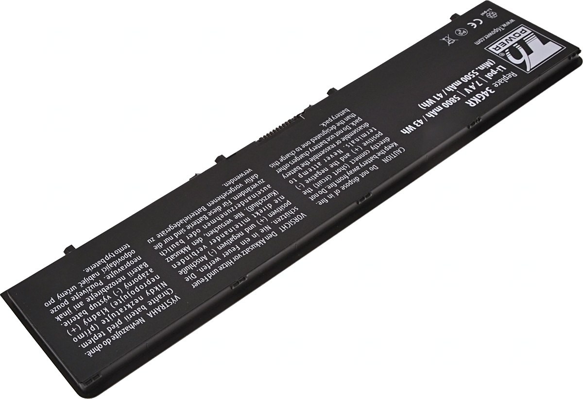 Batéria T6 Power pre Dell Latitude E7440, Latitude E7450, 5800mAh, 43Wh, 4cell, Li-pol 