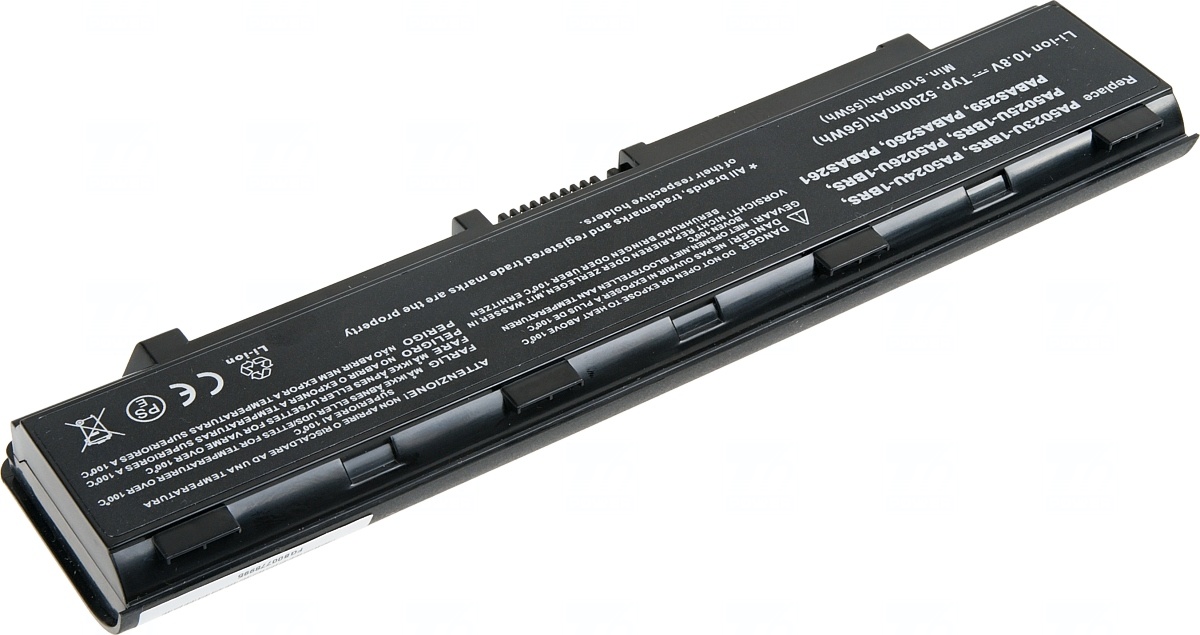 Batéria T6 Power Toshiba Satellite C50, C70, C800, C850, L70, L800, M800, P800, 5200mAh, 56Wh, 6cell 