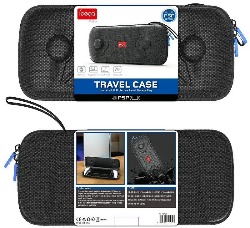 iPega P5P12 Tenké Cestovné Púzdro pre Playstation Portal Remote Player Black 