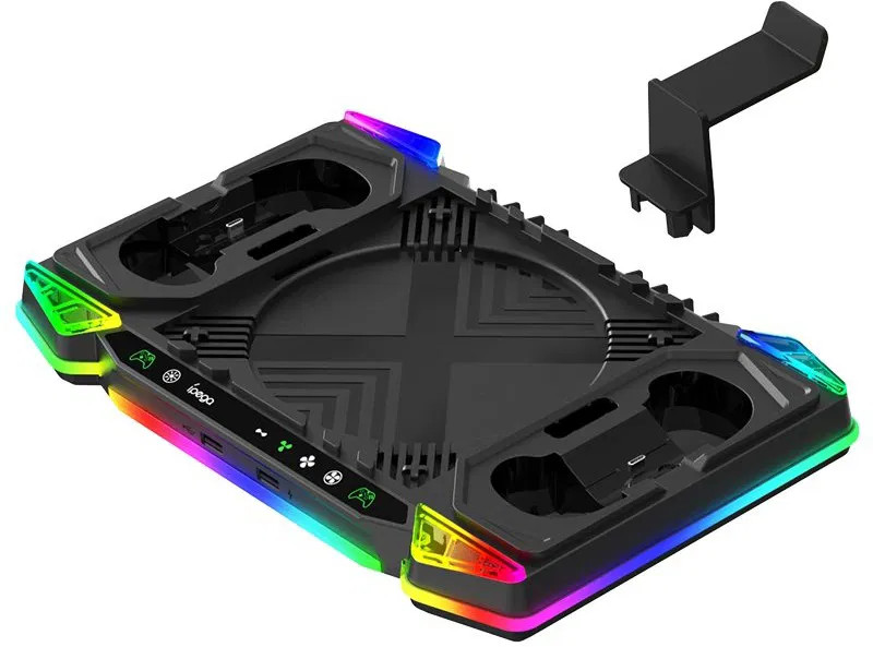iPega XBX025S Multifunkčný Nabíjací RGB Stojan s Chladením pre Xbox 