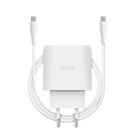 TRUSt MAXO 45W USB-C GAN CHARGER WHITE 