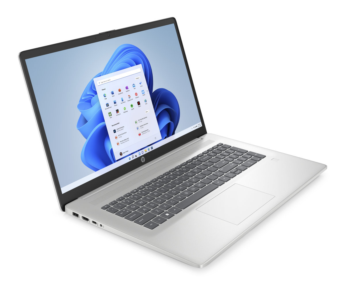 HP 17-cp3004nc, Ryzen 7-7730U, 17.3 FHD/300n, UMA, 16GB, SSD 1TB, W11H, 2-2-0, Silver 