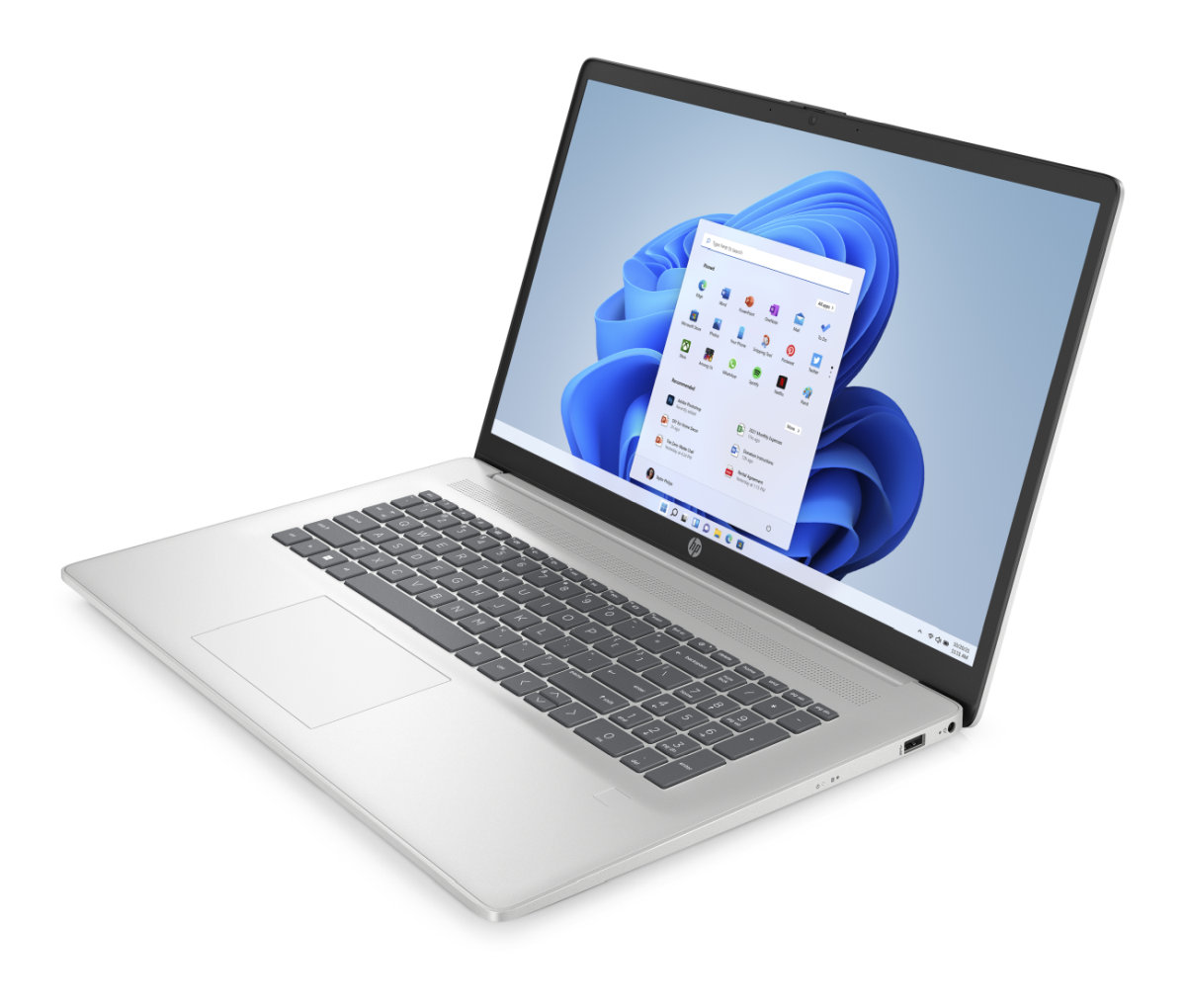 HP 17-cp3004nc, Ryzen 7-7730U, 17.3 FHD/300n, UMA, 16GB, SSD 1TB, W11H, 2-2-0, Silver 