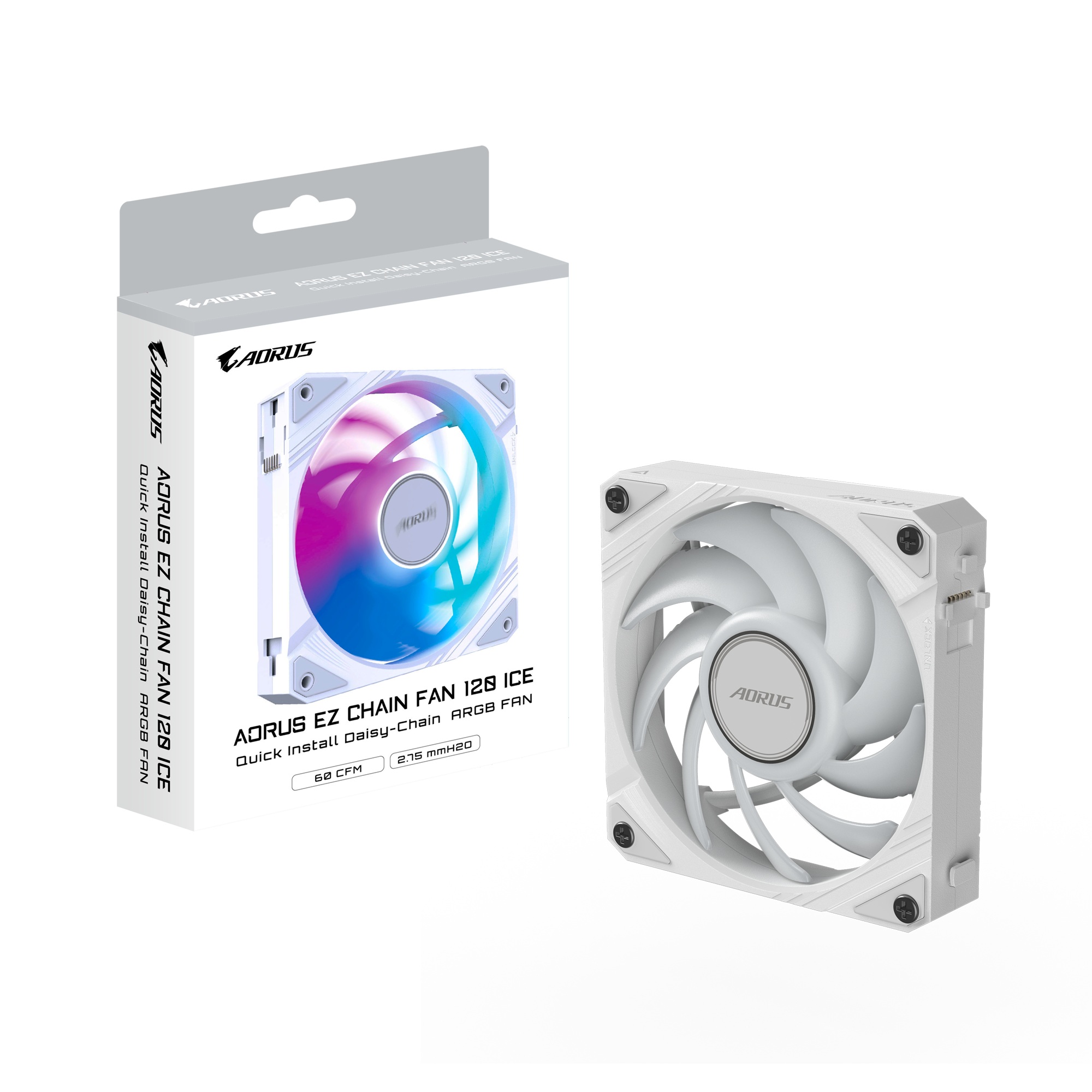 GIGABYTE AORUS EZ CHAIN FAN 120 ICE 