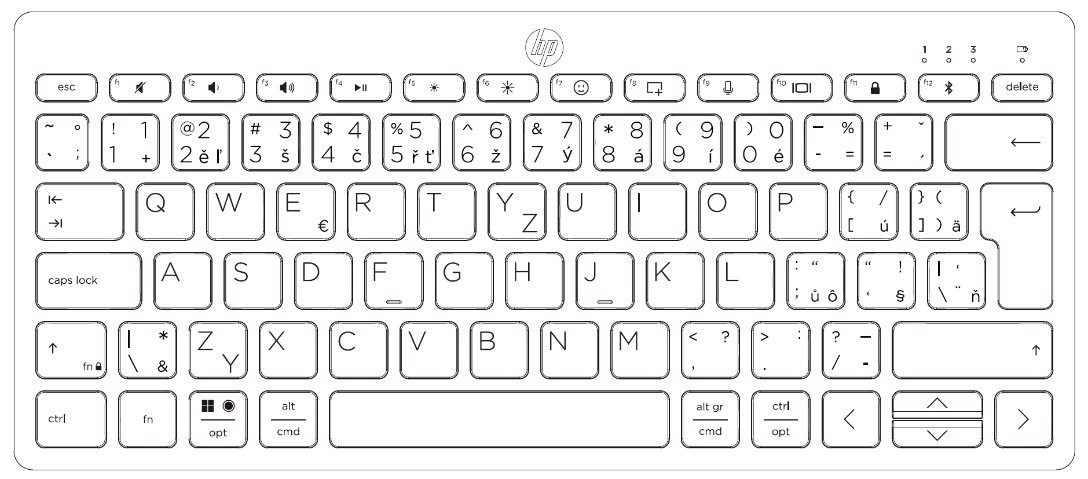 HP 355/ Bezdrôtová Bluetooth/ Čierna 
