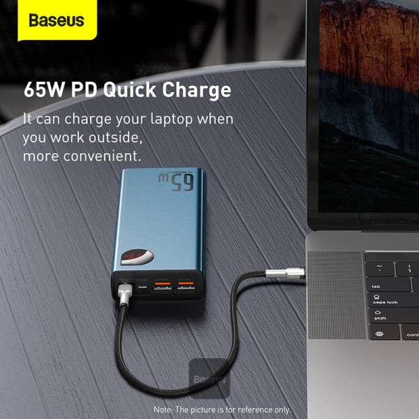 Baseus Powerbanka Adaman Metal 20000mAh 65W modrá 