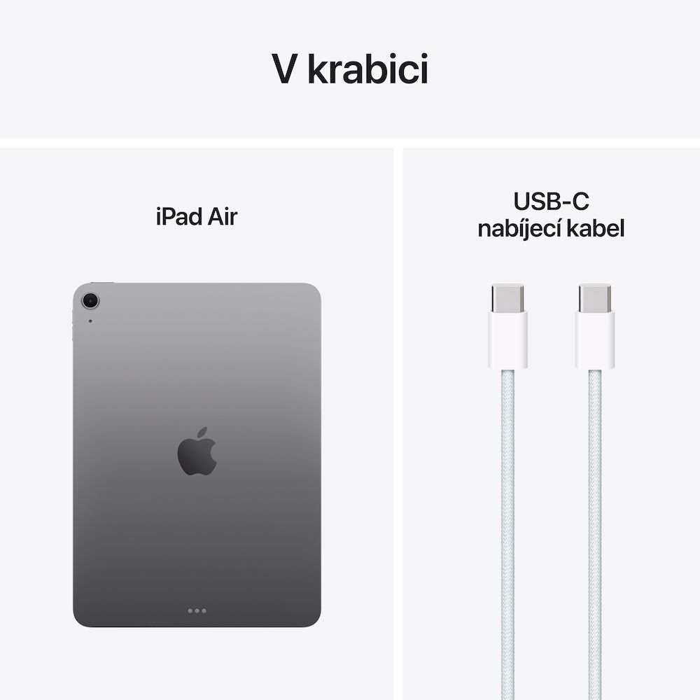 Apple iPad Air 11"/ (M3) Wi-Fi/ 10, 86"/ 2360x1640/ 8GB/ 128GB/ iPadOS18/ Space Gray 