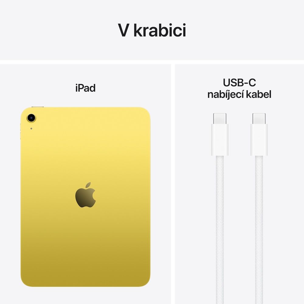 Apple iPad 11"/ Wi-Fi/ 10, 86"/ 2360x1640/ 256GB/ iPadOS18/ Yellow 