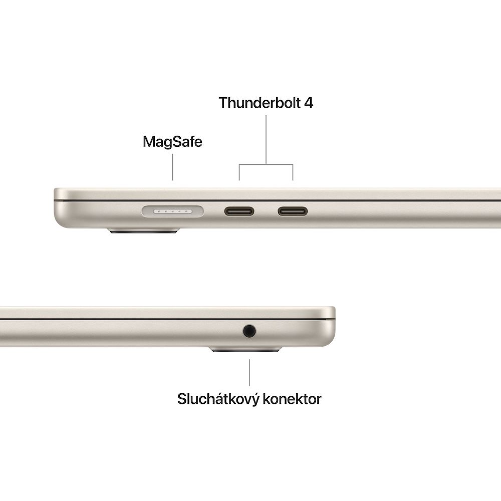 Apple MacBook Air 15"/ M4/ 15, 3"/ 2880x1864/ 24GB/ 512GB SSD/ M4/ Sequoia/ Starlight/ 1R 
