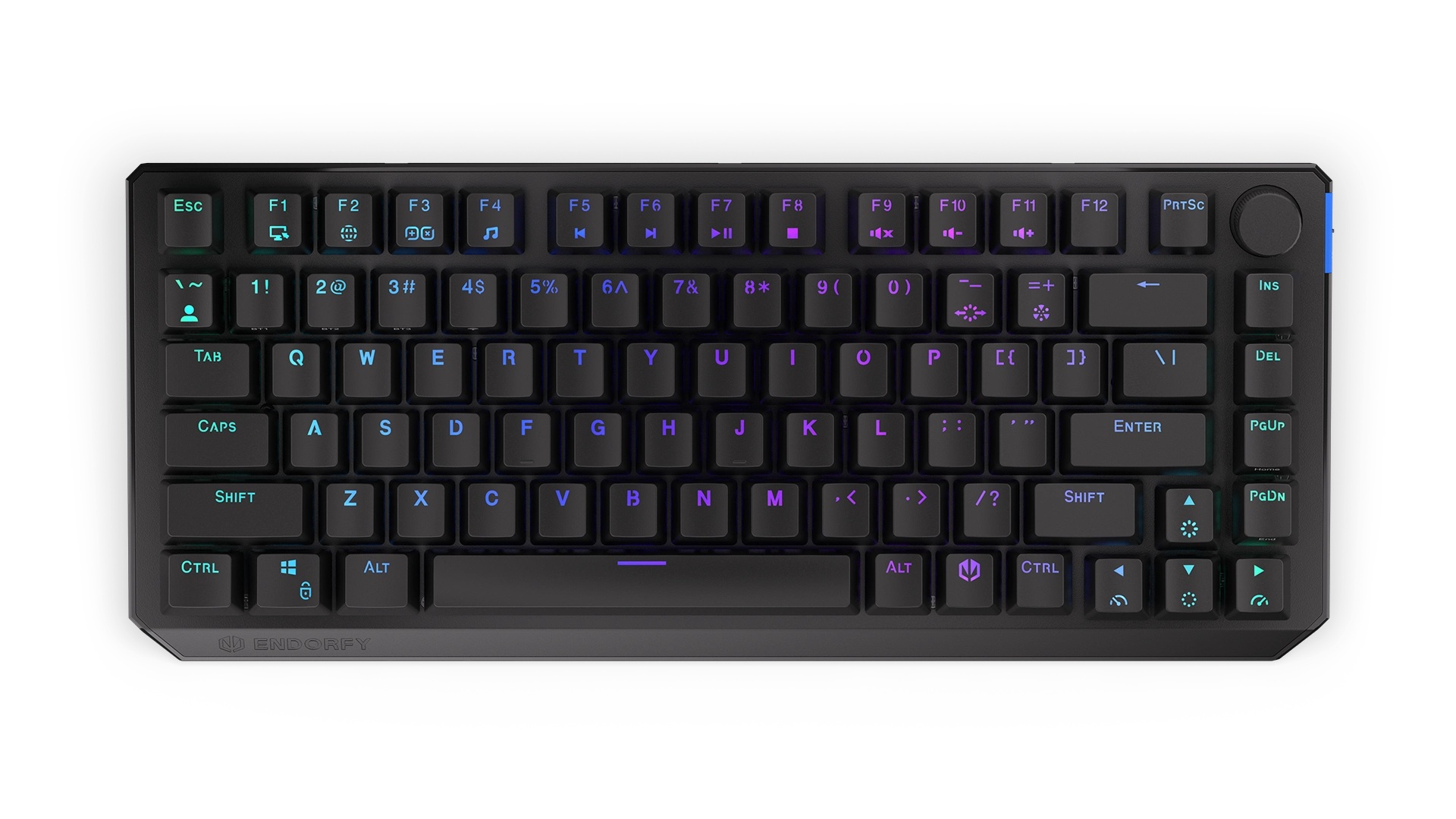 Endorfy Thock 75% Red/ Drôtové/ Bezdrôtové/ US layout/ Čierna 