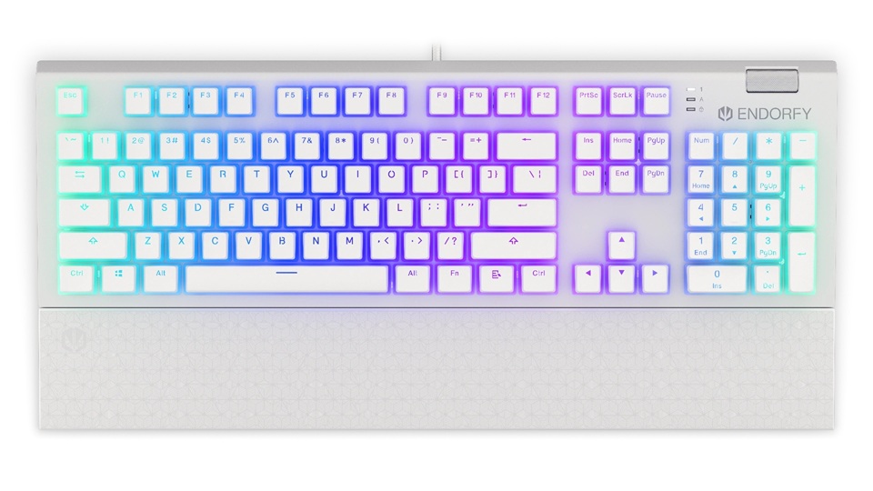 Endorfy Omnis Pudding Blue/ Drôtové USB-A/ US layout/ Biela 