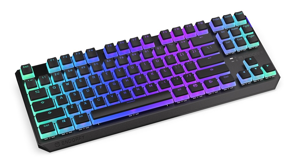 Endorfy Thock TKL Red Pudding/ Drôtové/ Bezdrôtové/ US layout/ Čierna 