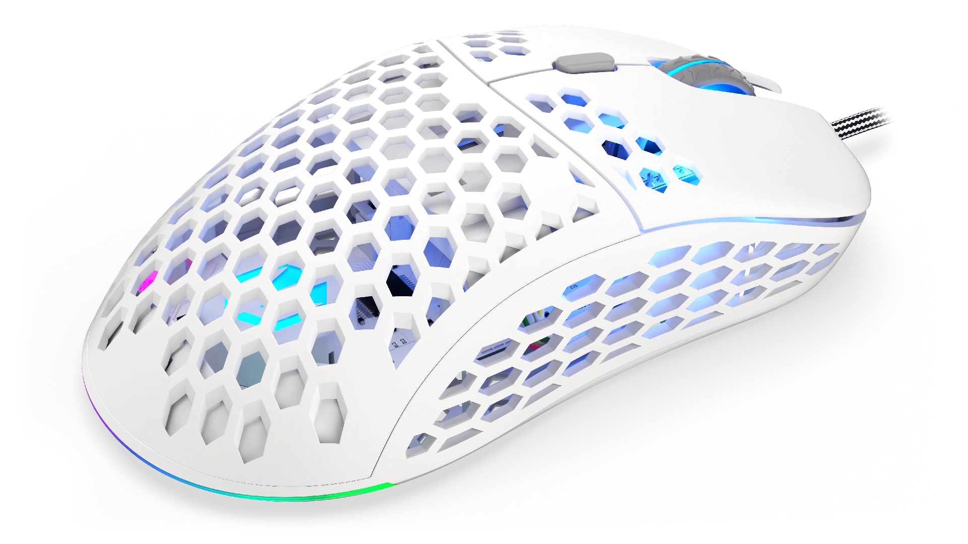 Endorfy LIX Plus/ Herná/ Optická/ Pre pravákov/ 19 000 DPI/ Drôtové USB-A/ Biela 