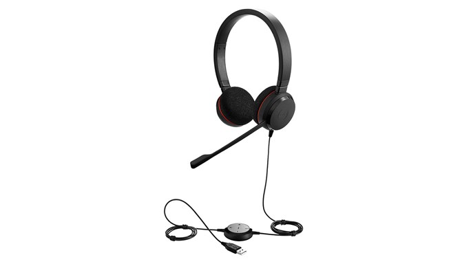Jabra Evolve 20/ Stereo/ USB/ Drôt/ Čierna 