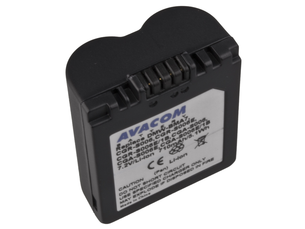 Batéria AVACOM Panasonic CGA-S006 Li-ion 7.2V 