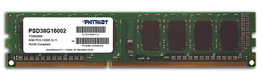 Patriot/ DDR3/ 8GB/ 1600MHz/ CL11/ 1x8GB