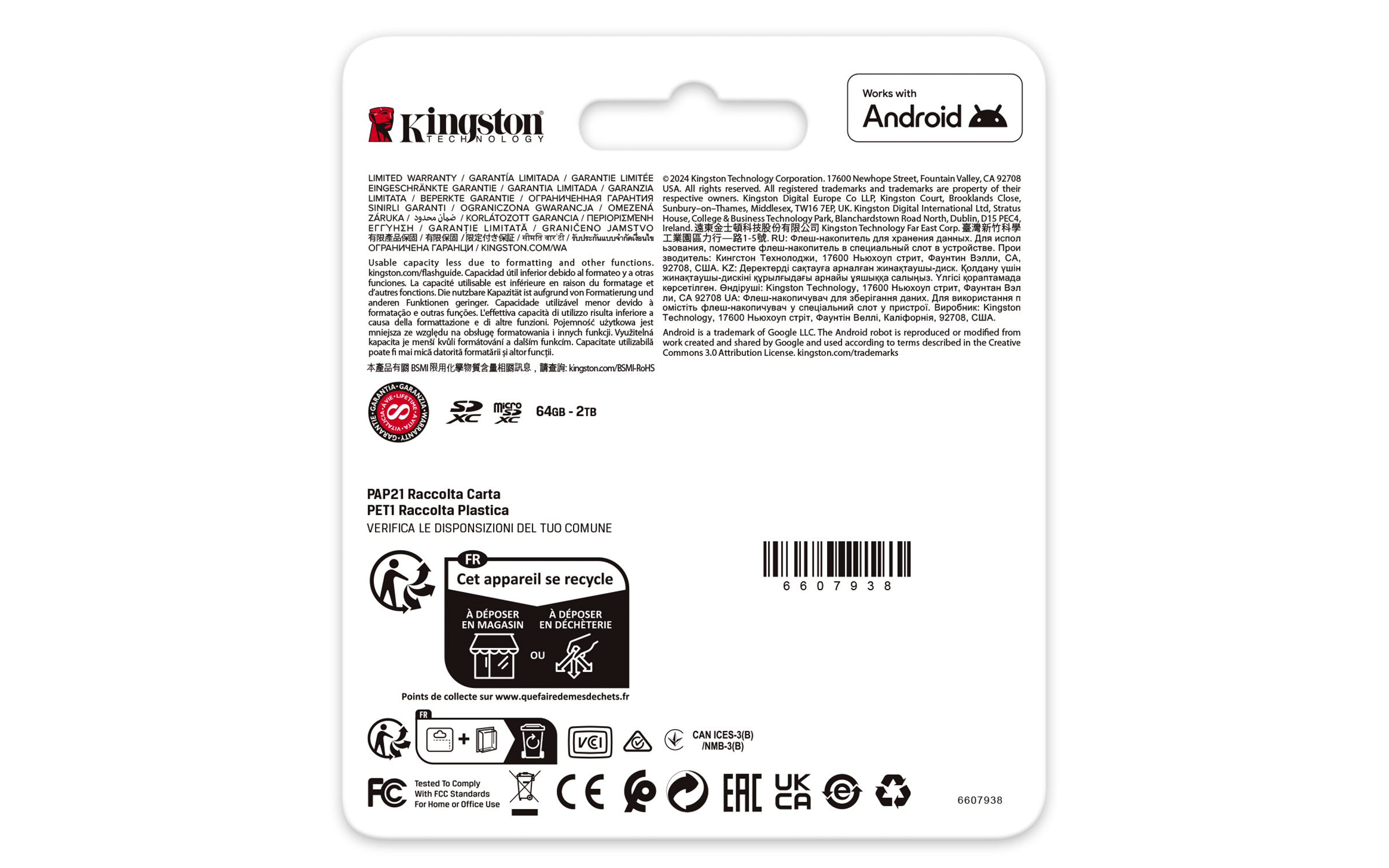 Kingston Canvas Go Plus A2/ Micro SDXC/ 256GB/ UHS-I U3 / Class 10 