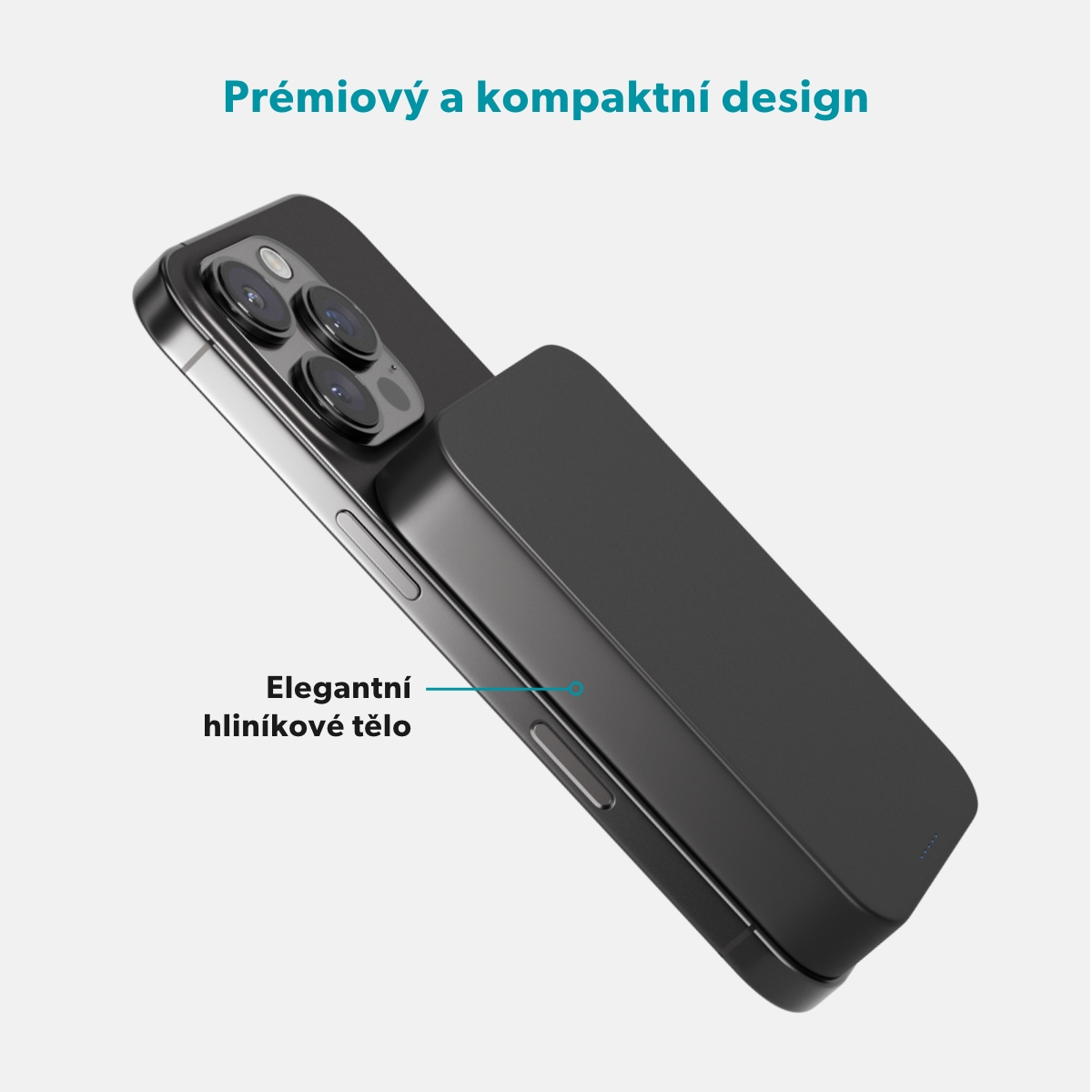 Epico Qi2 10000mAh Alu Mag+ PowerBanka EM71 -čierna 