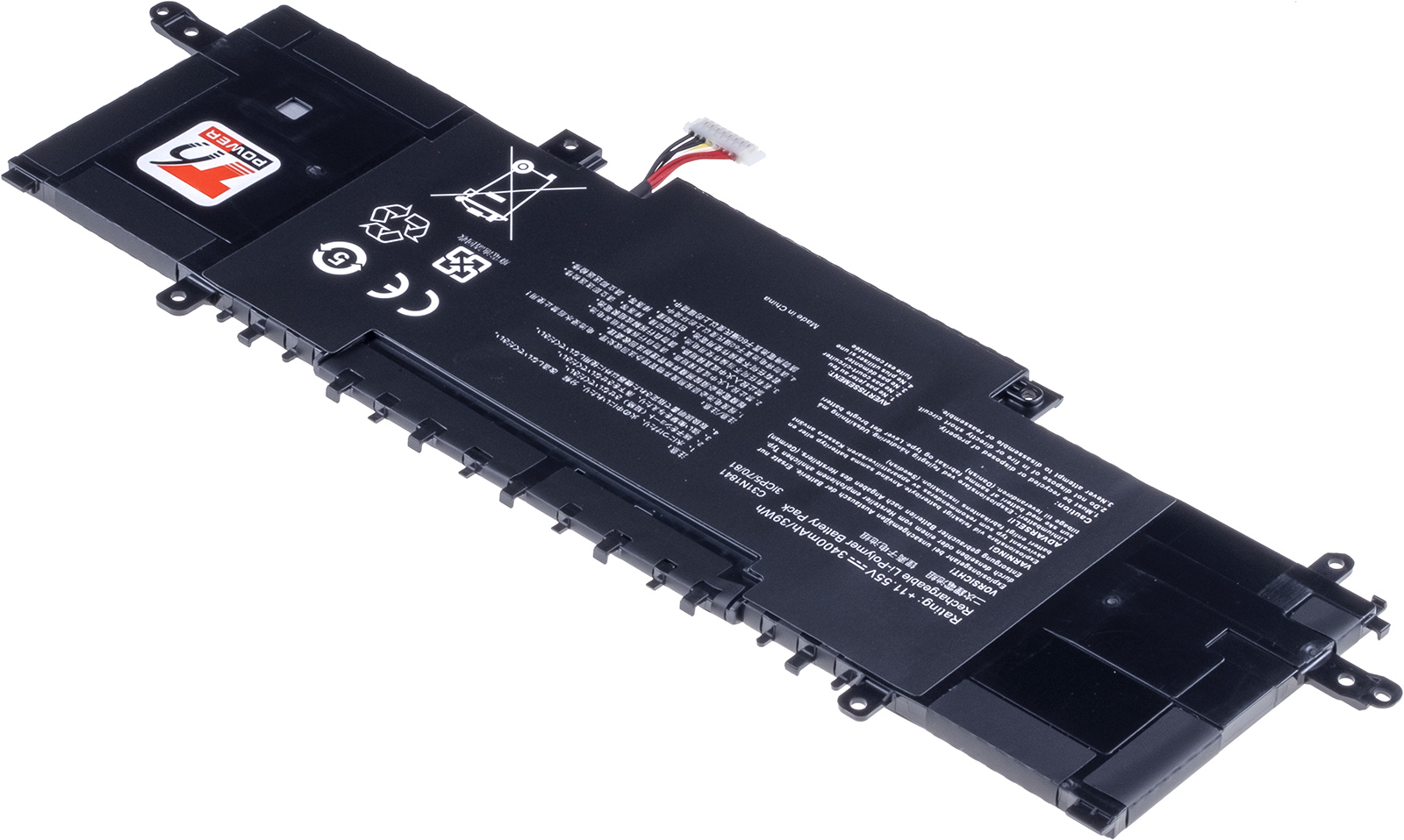 Batéria T6 Power pre Asus ZenBook 13 UX334, 14 UX434, Flip 14 UX463, 4335mAh, 50Wh, 3cell, Li-pol 