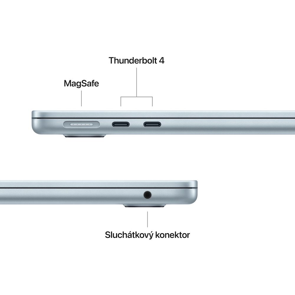 Apple MacBook Air 13"/ M4/ 13, 6"/ 2560x1664/ 16GB/ 256GB SSD/ M4/ Sequoia/ Sky Blue/ 1R 