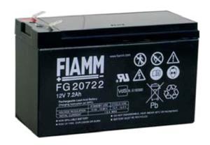 Fiamm olovená batéria FG20722 12V/ 7, 2Ah Faston 6, 3