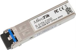 MikroTik SFP modul S-31DLC20D, SM, 20km, 1.25G, 2x LC