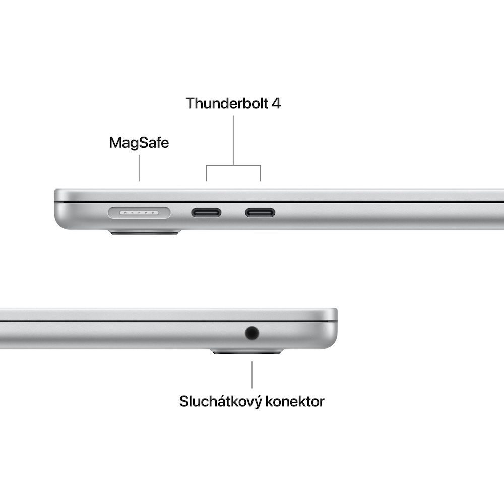 Apple MacBook Air 13"/ M4/ 13, 6"/ 2560x1664/ 16GB/ 256GB SSD/ M4/ Sequoia/ Silver/ 1R 