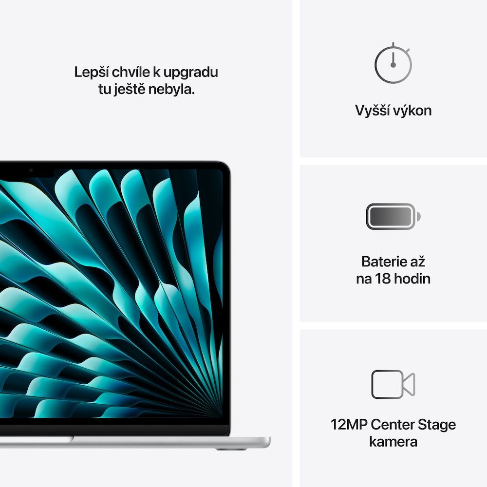 Apple MacBook Air 13"/ M4/ 13, 6"/ 2560x1664/ 16GB/ 512GB SSD/ M4/ Sequoia/ Silver/ 1R 