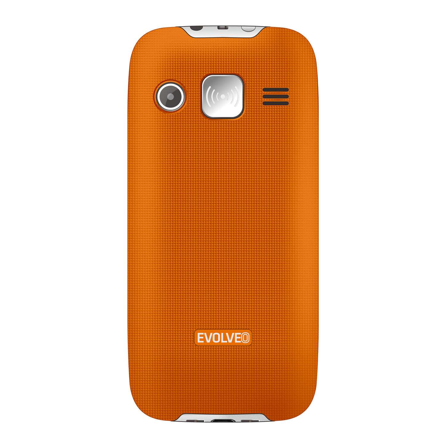 EVOLVEO EasyPhone XR, mobilný telefón pre seniorov s nabíjacím stojanom, oranžový 