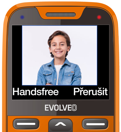 EVOLVEO EasyPhone XR, mobilný telefón pre seniorov s nabíjacím stojanom, oranžový 