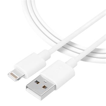 Tactical Smooth Thread Cable USB-A/ Lightning 0.3m White 