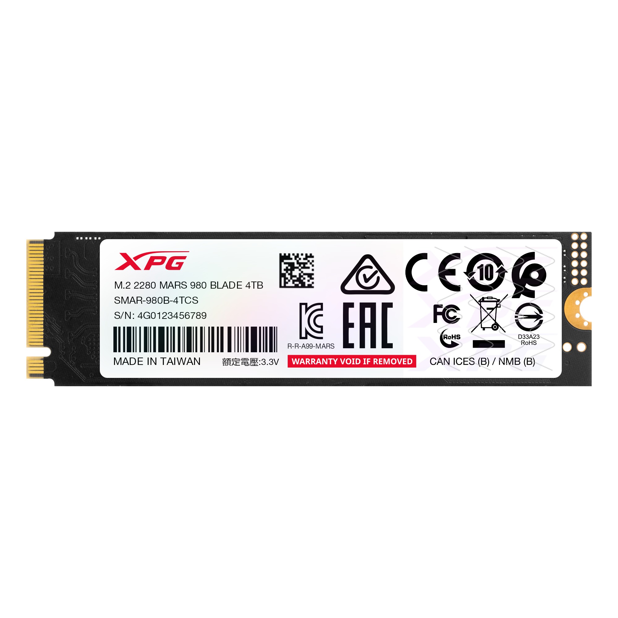 ADATA SSD 4TB XPG MARS 980 BLADE Gen5x4 