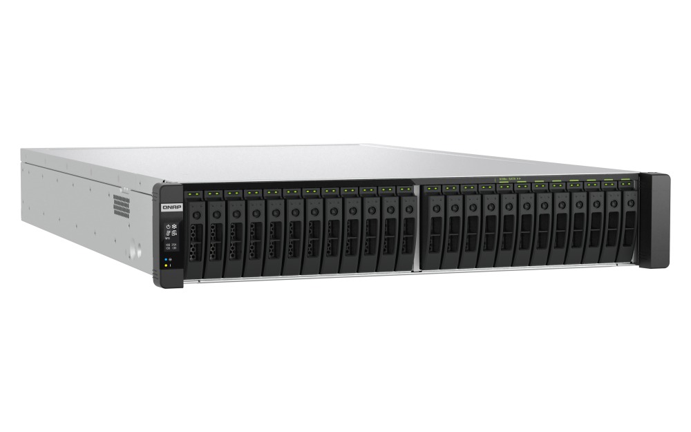 QNAP TDS-h2489FU-R2-4314-256G (2x Xeon, 256GB RAM, 24x 2, 5" U.2 SATA, 4x PCIe, 4x 2, 5GbE, 2x 25GbE) 