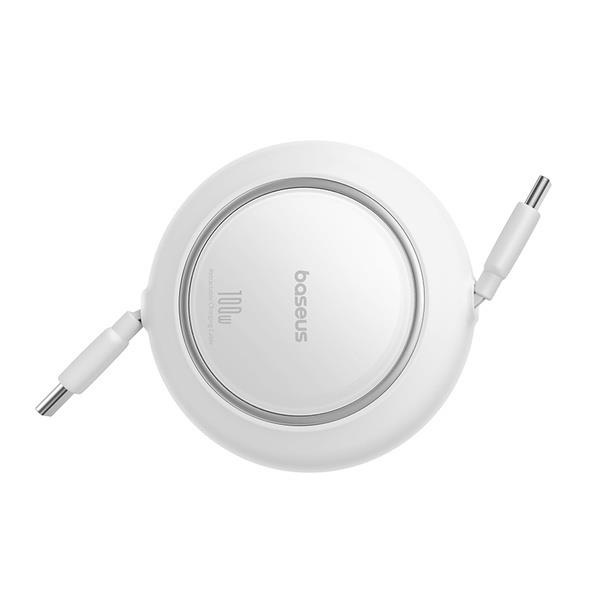 Baseus Dátový kábel Free2Pull mini USB-C/ USB-C 1, 5m 100W biely 