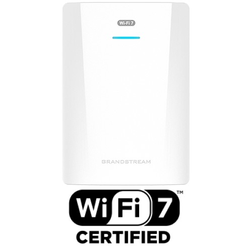 Grandstream GWN7670WM AP, Wi-Fi 7, 802.11be, 2, 5 G Ethernet WAN/ LAN, 256 klientov, 2x2:2 MIMO 