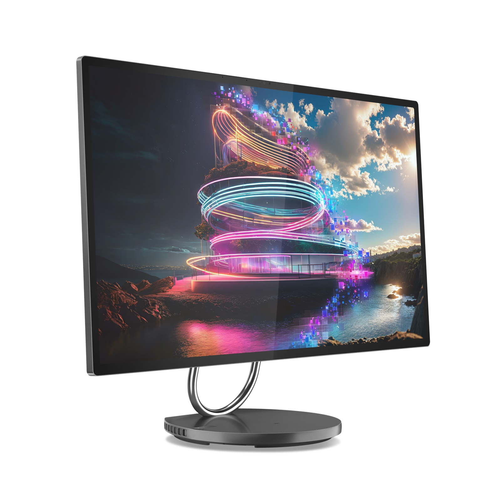 Lenovo Yoga/ AIO 32ILL10/ 31, 5"/ 4K UHD/ U7-258V/ 32GB/ 1TB/ RTX 4050/ W11H/ Sivá/ 3ROn-Site 