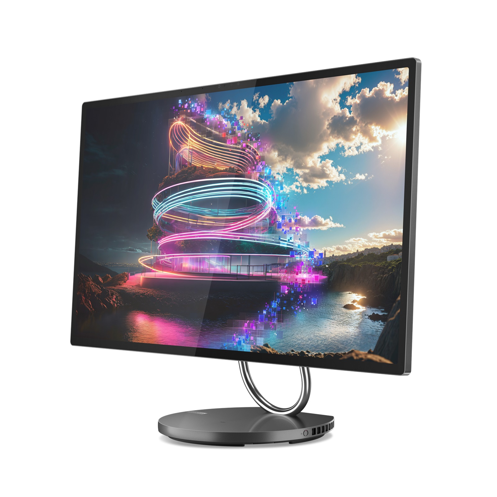Lenovo Yoga/ AIO 32ILL10/ 31, 5"/ 4K UHD/ U7-258V/ 32GB/ 1TB/ RTX 4050/ W11H/ Sivá/ 3ROn-Site 