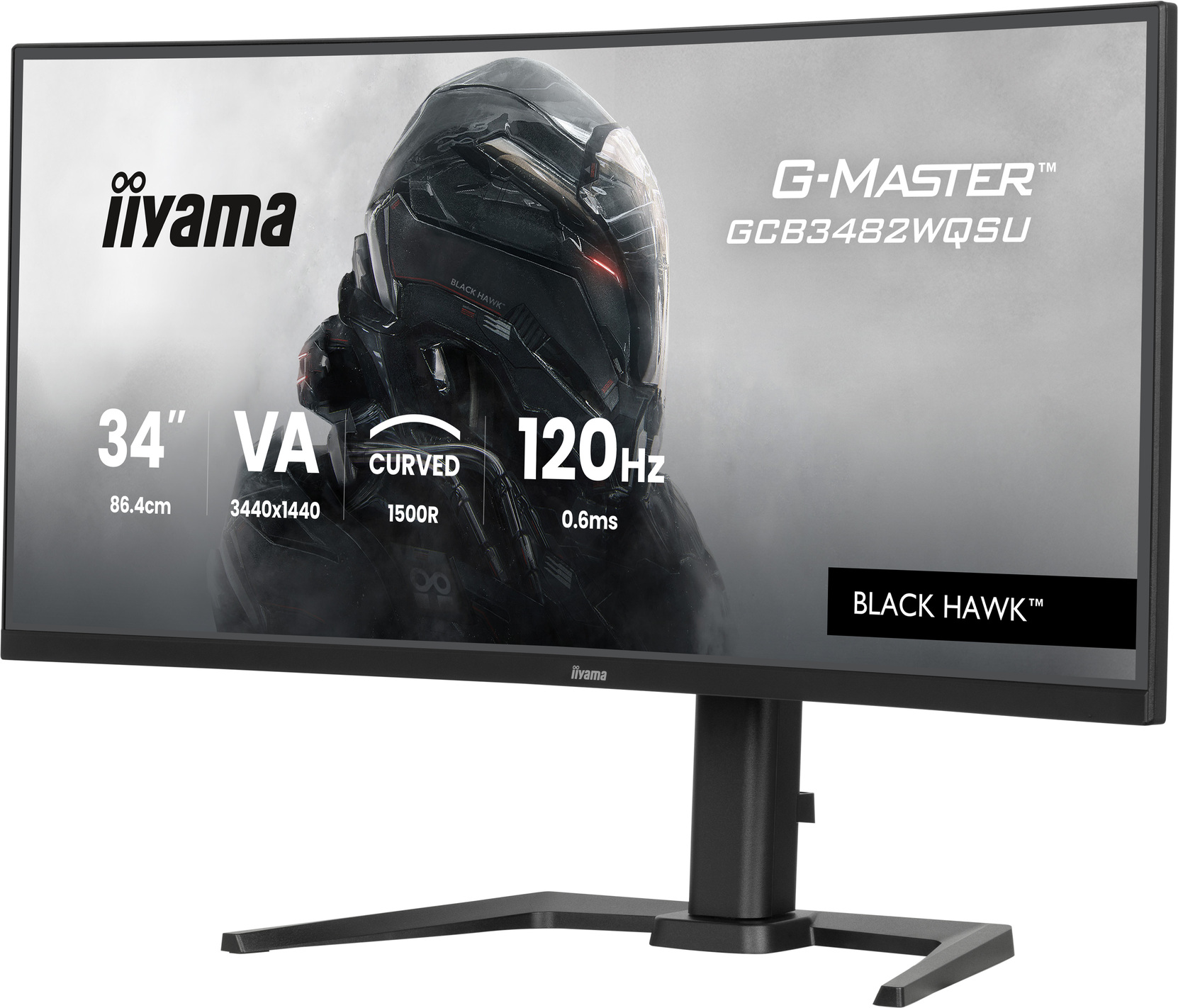 iiyama G-Master/ GCB3482WQSU-B1/ 34"/ VA/ wQHD/ 120Hz/ 0, 6ms/ Black/ 3R 