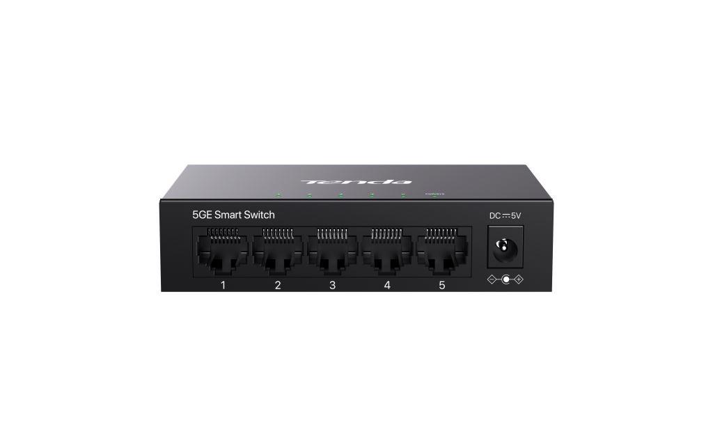 Tenda TEG2205D Websmart L2 cloud managed switch, 5x 10/ 100/ 1000 Mbps, Kov, Fanless - bez ventilátorov 
