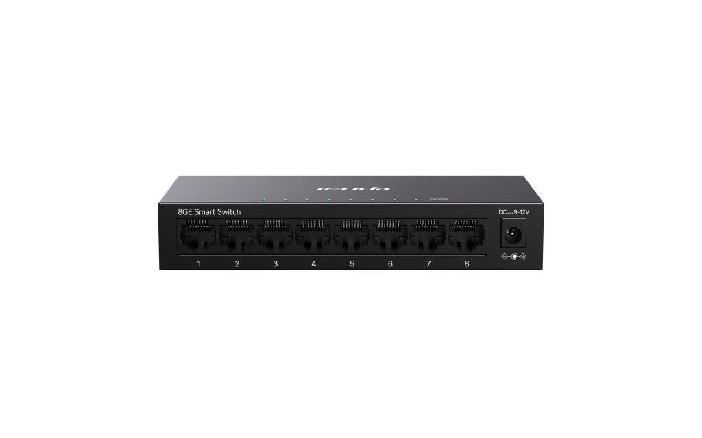 Tenda TEG2208D Websmart L2 cloud managed switch, 8x 10/ 100/ 1000 Mbps, Kov, Fanless - bez ventilátorov 