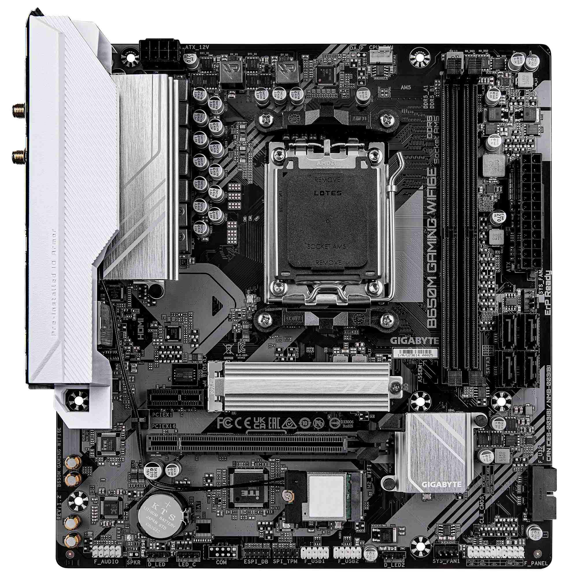 GIGABYTE B650M GAMING WIFI6E/ AM5/ mATX 