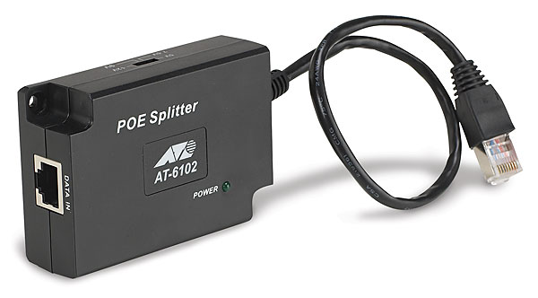 Allied Telesis Gb POE Splitter, 802.3af AT-6102G