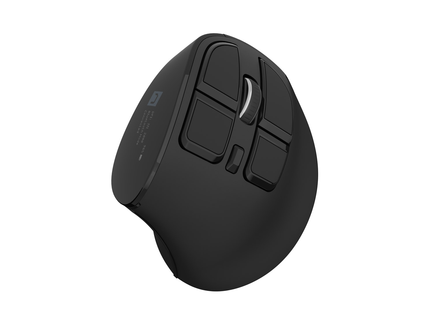 Vertikálna bezdrôtová myš Natec EUPHONIE PRO/ Vertikálna/ Optická/ Pre pravákov/ 4 000 DPI/ USB+BT/ Čierna 
