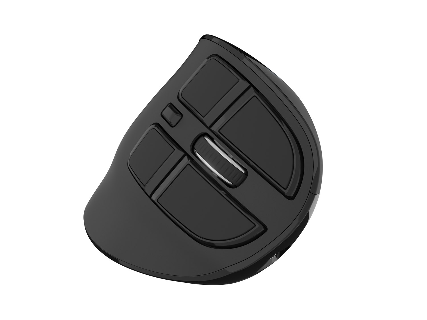 Vertikálna bezdrôtová myš Natec EUPHONIE PRO/ Vertikálna/ Optická/ Pre pravákov/ 4 000 DPI/ USB+BT/ Čierna 