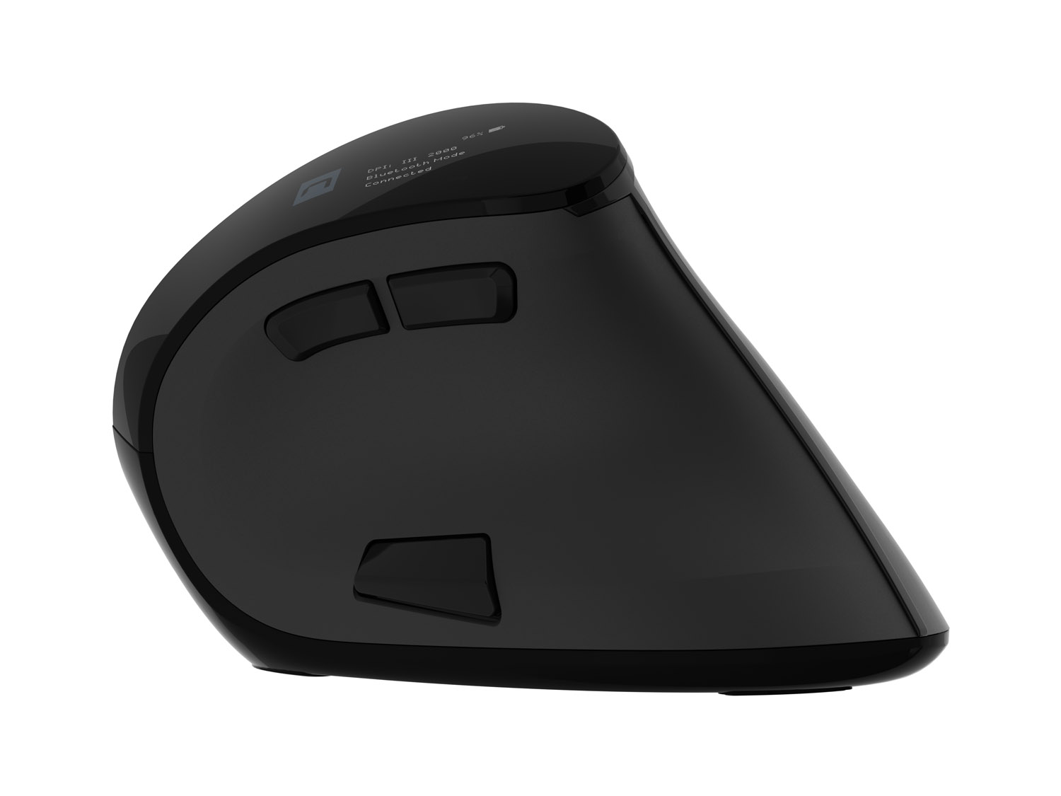Vertikálna bezdrôtová myš Natec EUPHONIE PRO/ Vertikálna/ Optická/ Pre pravákov/ 4 000 DPI/ USB+BT/ Čierna 